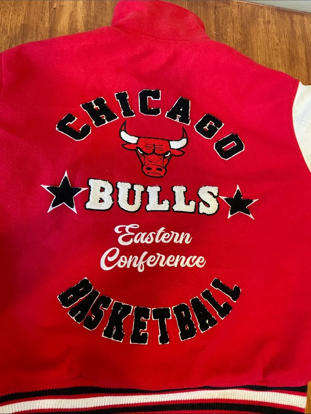 Chicago Bulls Red Varsity Jacket